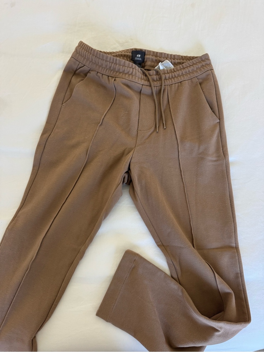 H&M Men's Brown Drawstring Jogger Pants